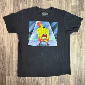 SpongeBob SquarePants Sweet Victory Band Tee Black L Viacom 2019 Nickelodeon